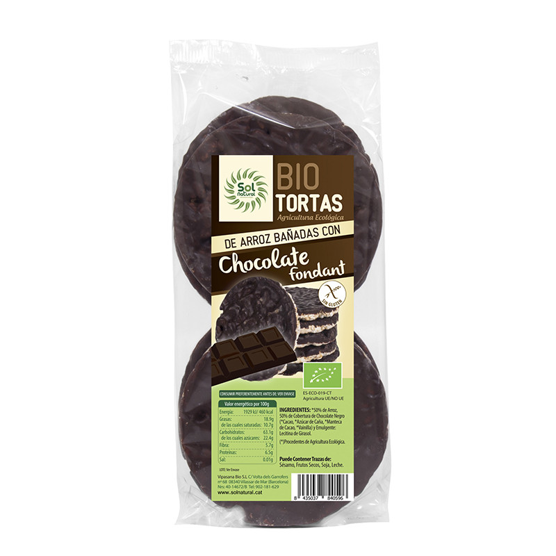 CHOCOLATE FONDANT BIO 100Gr. SOL NATURAL