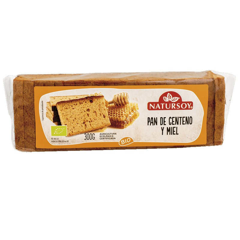 PAN DE CENTENO Y MIEL 300Gr. NATURSOY