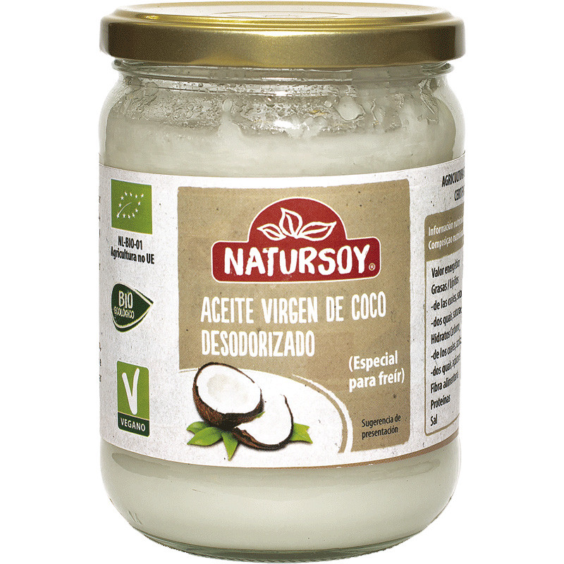 ACEITE DE COCO DESODORIZADO 400Gr. NATURSOY