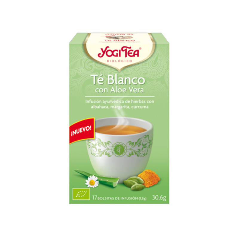 YOGI TEA TE BLANCO CON ALOE VERA 17 FILTROS