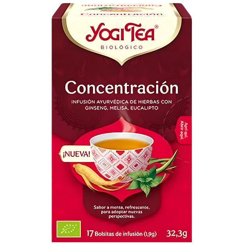 INFUSIÓN CONCENTRACIÓN BIO 17 FILTROS YOGI TEA