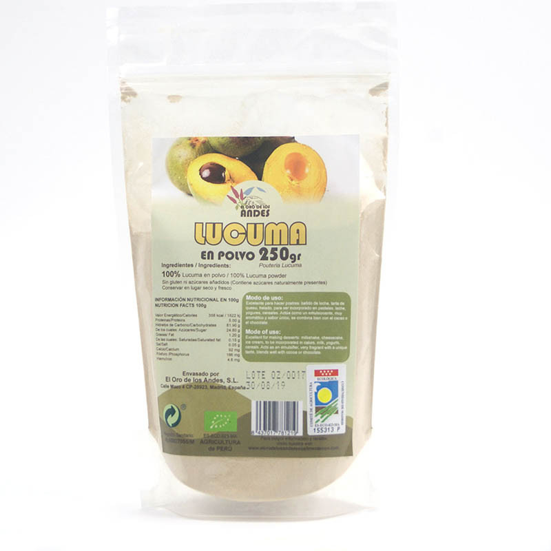 HARINA DE LUCUMA 250Gr. ORO DE LOS ANDES