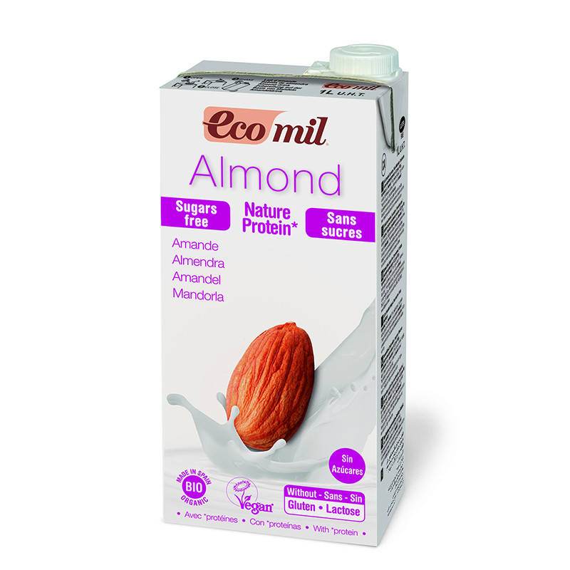 ECOMIL ALMENDRA NATURE PROTEINE 1Lt. NUTRIOPS