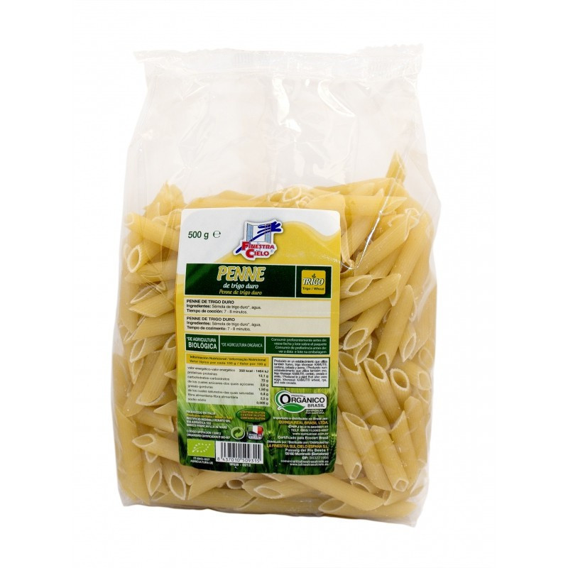 PENNE DE TRIGO DURO BIO 500GR. FINESTRA