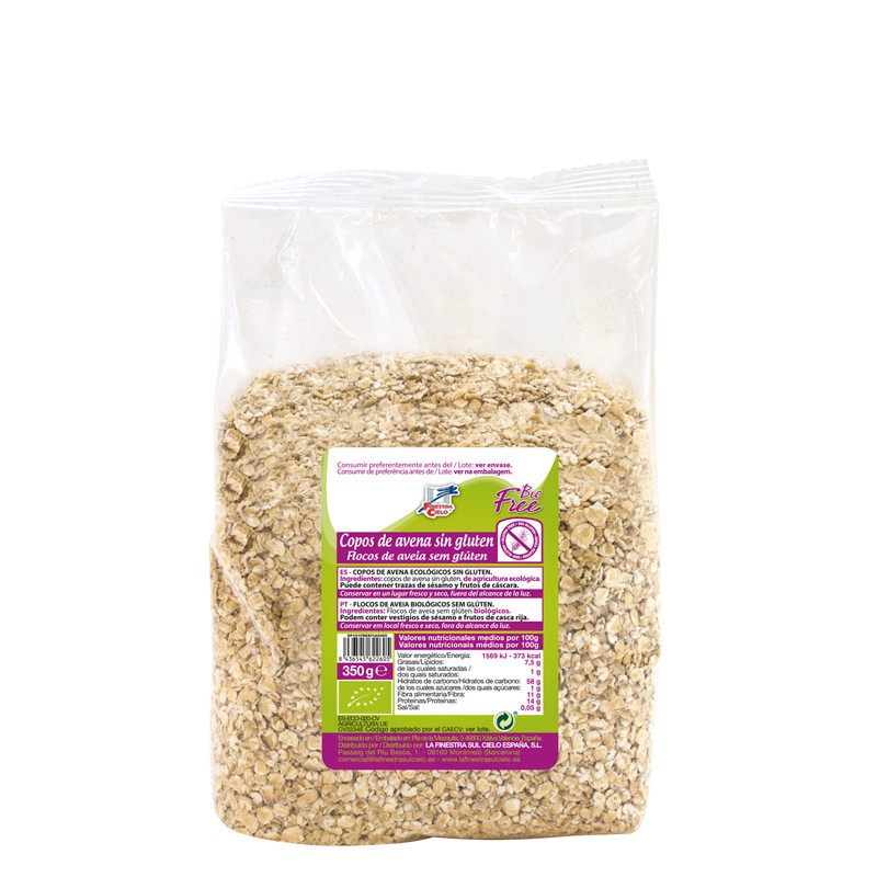 COPOS DE AVENA SIN GLUTEN BIO 350Gr. FINESTRA