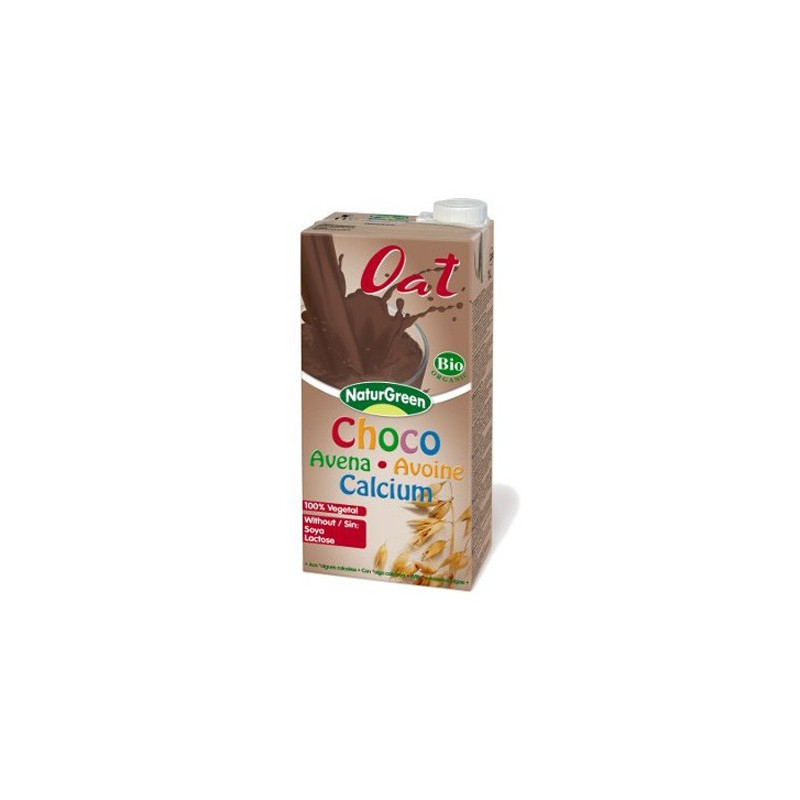 BEBIDA DE AVENA CACAO CALCIO 1Lt. NATURGREEN