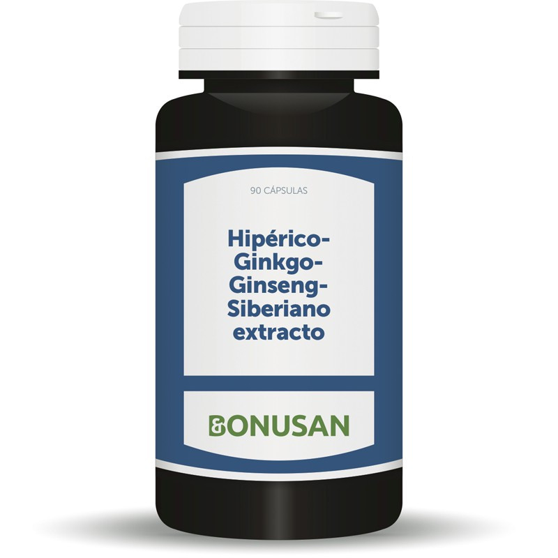 HIPERICO-GINKGO-GINSENG 90 CAPSULAS VEGETALES BONUSAN