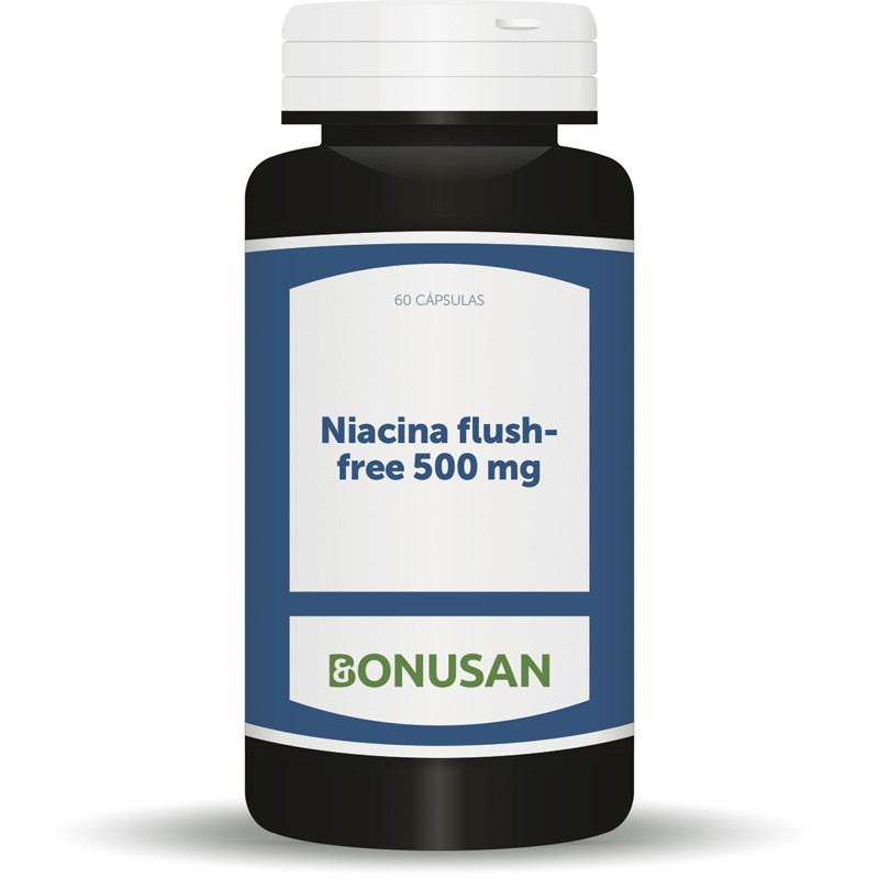 NIACINA FLUSH-FREE 500Mg. 60 CAPSULAS VEGETALES BONUSAN