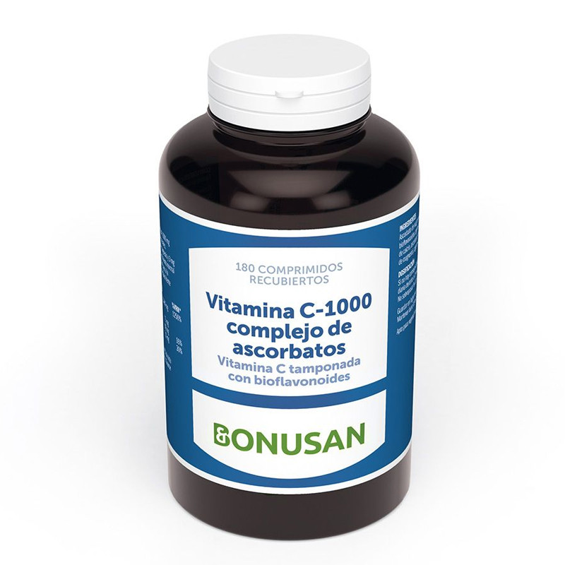 VITAMINA C-1000 COMPLEJO ASCORBATOS 180 COMPRIMIDOS BONUSAN