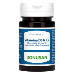 VITAMINA D3 & K2 60 PERLAS...