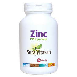 ZINC PVH QUELADO 25Mg. 100...