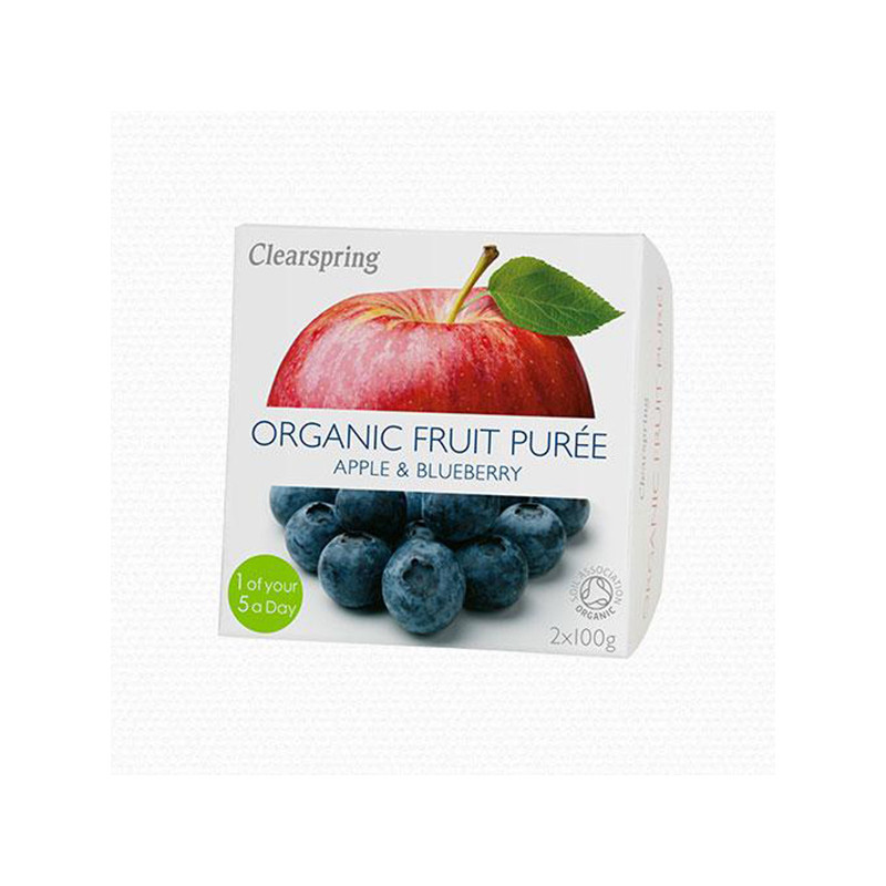 PURE DE MANZANA Y ARANDANOS 2X100Gr. CLEARSPRING