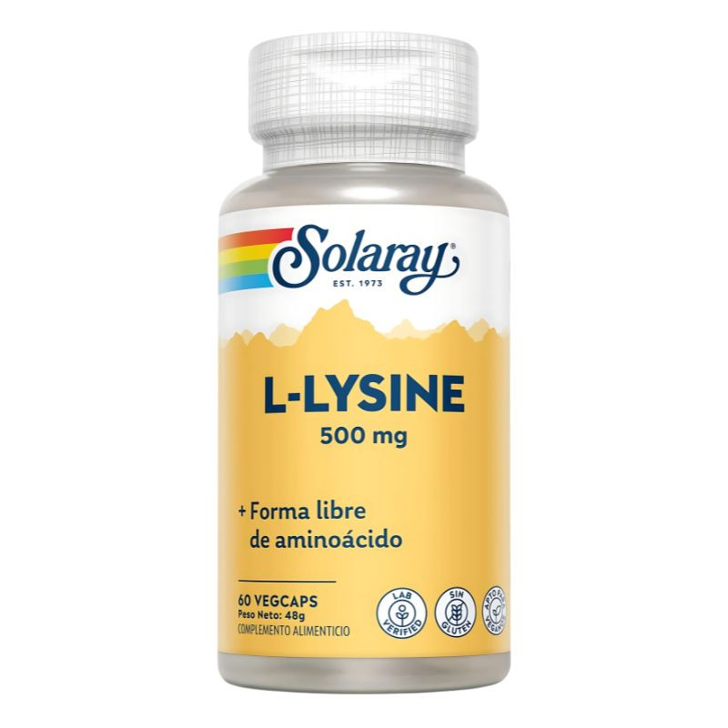 L-LYSINE 500Mg. 60 CAPSULAS SOLARAY