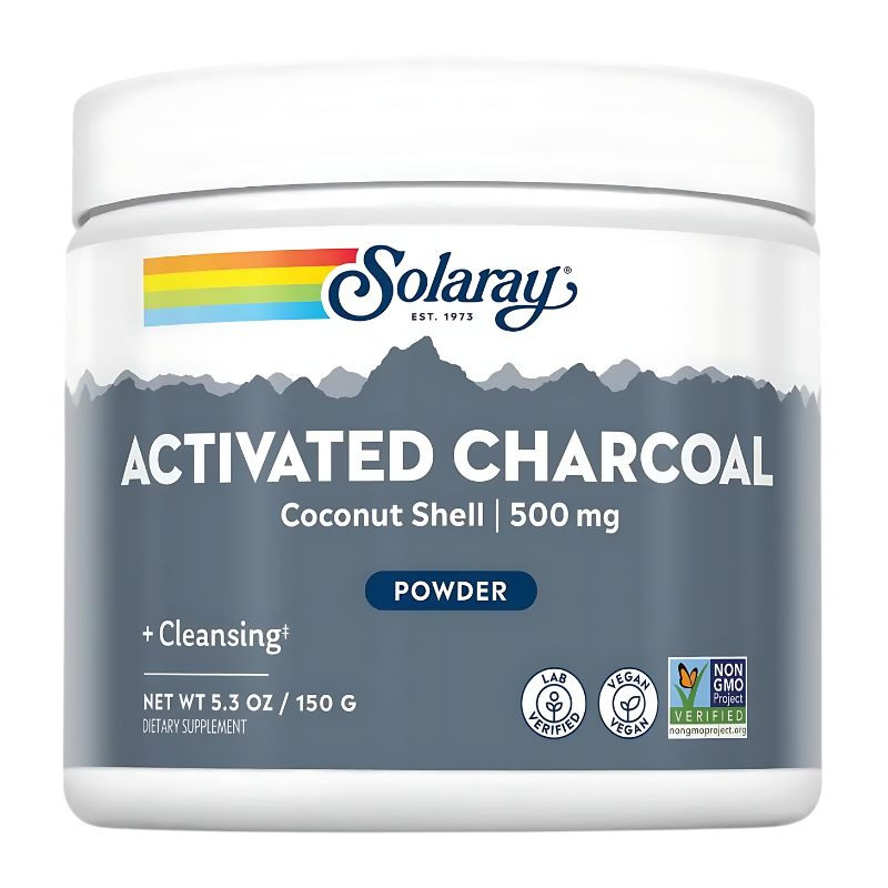 ACTIVATED COCONUT CHARCOAL (CARBON ACTIVO) 75Gr. SOLARAY