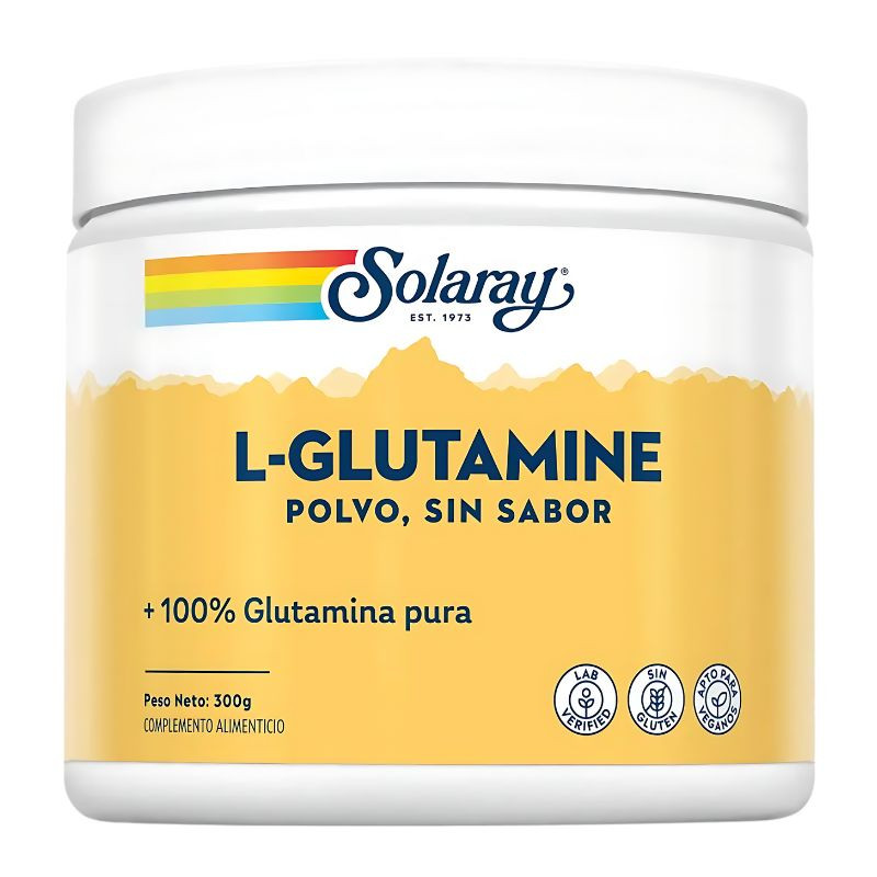 L-GLUTAMINE POLVO 300Gr. SABOR NEUTRO SOLARAY