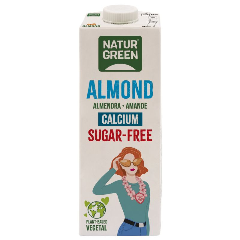 BEBIDA ALMENDRA SIN AZUCAR CALCIO 1L NATURGREEN