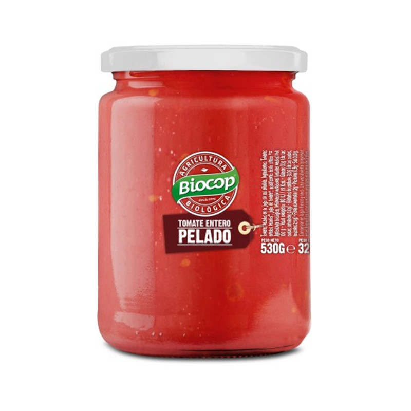 TOMATE ENTERO PELADO 530Gr. BIOCOP